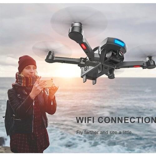 2018 GPS tracking surround folding Drone 1000M 20Mins Brushless gesture aerial shot 1080P HD Camera WiFi FPV RC Quadcopter