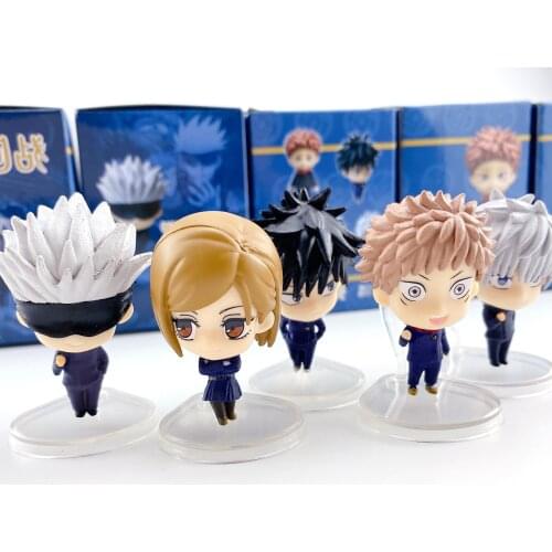 Hot Anime Jujutsu Kaisen Gojo Satoru Kugisaki Figurines Cartoon 5Cm Q Version Pvc Action Figure Modle Toys Birthday Gifts