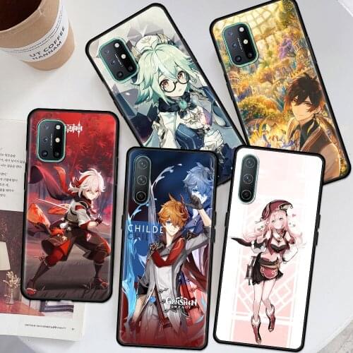 Genshin Impact Cool Silicone Phone Case For OnePlus 8T 8 Nord N200 2 CE N100 N10 5G 7 Pro 7T Z 9R 9 Back Cover TPU Fundas