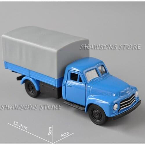 1:43 Scale Diecast Metal Truck Model Toy Opel Blitz 1952 Pull Back Miniature Vehicle Replica