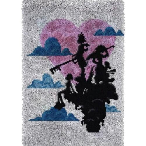 Latch hook kit with Pre-Printed Pattern for adults Embroidery kit Canvas for embroidery Home decoration Knotted Carpet kit