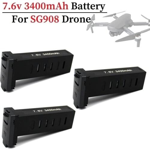 Original 3400mAh 7.6V Battery For sg908 GPS Quadcopter RC Toys 7.4v Upgrade Accessories Parts