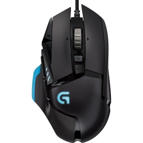 Logitech G502 Professional gaming mouse Support multi-button programming RGB mouse 12000DPI Weightable for PUBG CSGO FPS