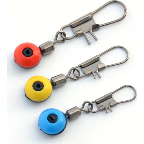 Space Beans Fishing Connector 30pcs/lot Rolling Swivel with Interlock Snap Saltwater Fishing Float Connector Accessories