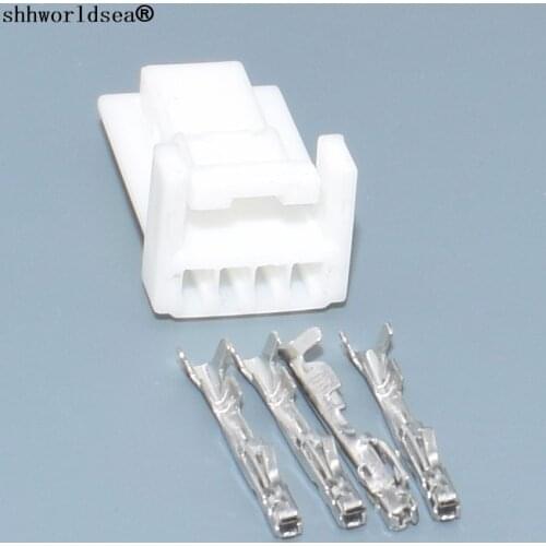 Shhworldsea 4 pin 0.4mm 1473672-1 Auto Wire Connector 22011-4Y Female Plug Socket For Car