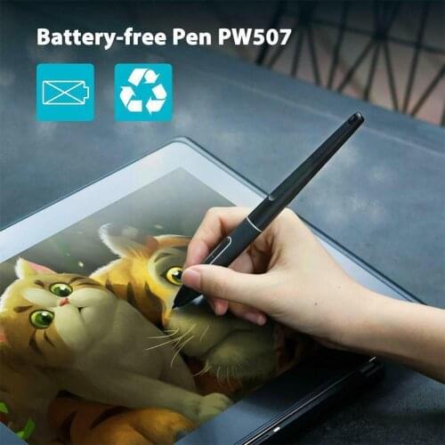 Battery-free Stylus Pen with Two Express Keys Pw507 Graphics For Huion 16/ Kamvas 20 Pro 16/ Tablets Pro Digital 13/ 12/ Pr A2E4