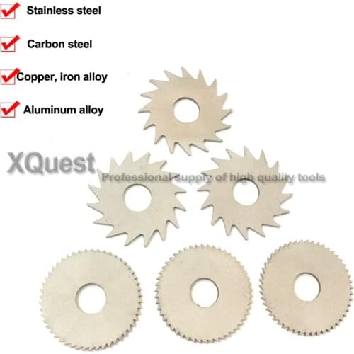XQuest Solid Carbide Circular Saw blade 25mm CNC lathe metal Tungsten carbide steel saw blades thickness 0.2mm 0.5mm 1mm 2.5mm