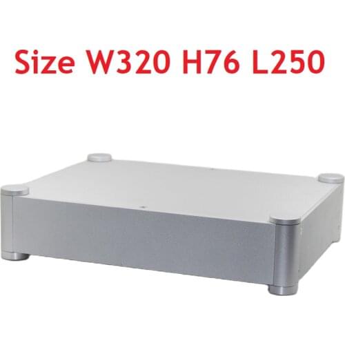 DIY Amplifier Aluminum Rounded Chassis Preamplifier DAC Amp Case Decoder Tube AMP Enclosure Box Headphone 3206