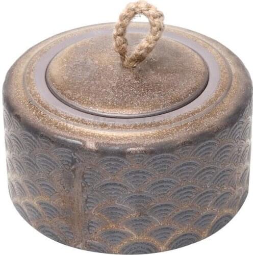 Japanese ceramic tea caddies vintage porcelain tea canister storage tea or food