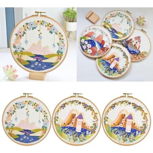 Funny Embroidery Starter Kit Bamboo Embroidery for Beginners Adults Style 3