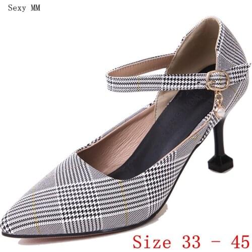 High Heels Women Pumps High Heel Shoes Stiletto Woman Wedding Shoes Small Plus Size 33 - 40 41 42 43 44 45