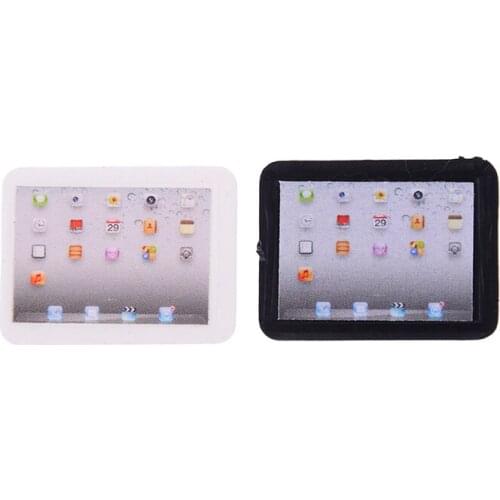 1PCS 1:12 Scale Laptop Computer Toy Dollhouse Miniature Toy Doll Food Kitchen Living Room Decoration Accessories