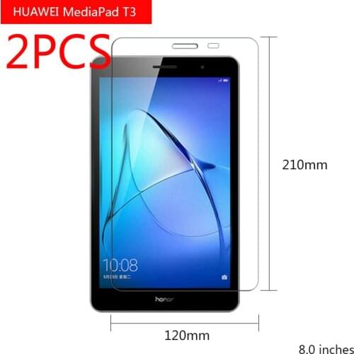 2packs Tablet Tempered Glass for Huawei Media Pad T3 8.0 8-Inch High Clear Screen Protector For Huawei Protective Film For Pad