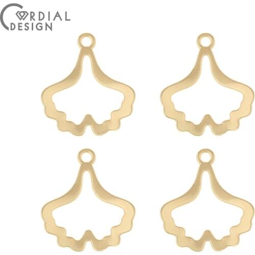 Cordial Design 100Pcs 19*20MM Jewelry Accessories/Leaf Shape/Earrings Pendants/Hand Made/Jewelry Findings Components/DIY Making