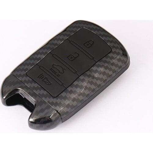 Carbon fiber ABS Car key case cover key shell Holder For KIA K9 Cadenza K7 3/4 button Smart Remote Key