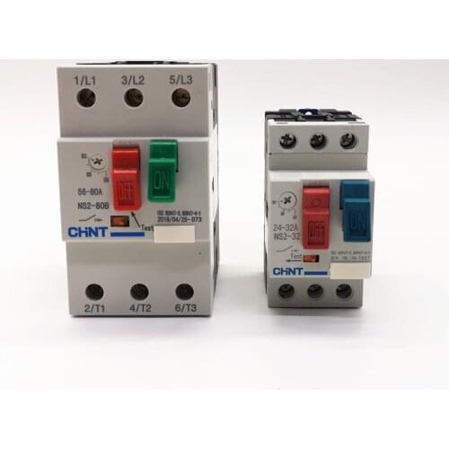 CHINT Manual Motor Starter NS2-80B 16-25A 25-40A 40-63A 56-80A