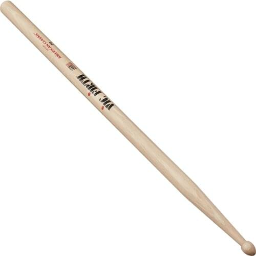 Vic Firth American Classic 2B Wood Drumsticks Medium Taper, Ideal for heavy rock, band and practice