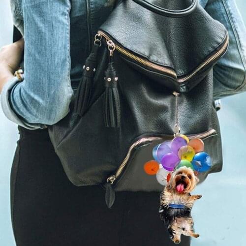 Happy Puppy Pendant Car Backpack Ornaments Cute Car Hanging Ornament Keychain Interior Decor Home Room Decor Accessories