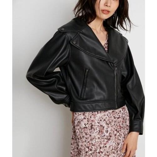 Женские кожаные куртки KADUWAKI China At AliExpress