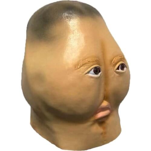 Latex Butt Head Mask Adult Ass Cosplay Prop Halloween Party Costume Accessory