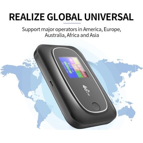 M7 MiFi 4G LTE Mini Portable CAT4 300Mbps Wireless Router with SIM Card Slot High Speed Transmission 10 Hours Wireless Router