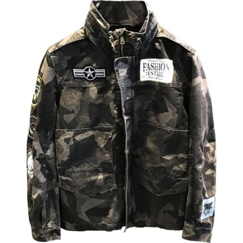 Air Force Army Mens Jacket and Coat European Camouflage Overcoat Outdoor Coats For Man Bomber Jacket Flight Mens Jacket Fashion
