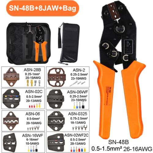Pliers Set SN-48B Wire Crimping Tool Jaw Kit Terminal Ferrule Crimper Hand Tools Alicate Universal Tangen gereedschap Electrcal