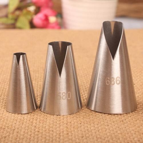 4Pcs/Set Stainless Steel Pastry Nozzles Cookies Supplies Fondant Decor Multi Purpose Cakes Decoration Kitchen Gadgets