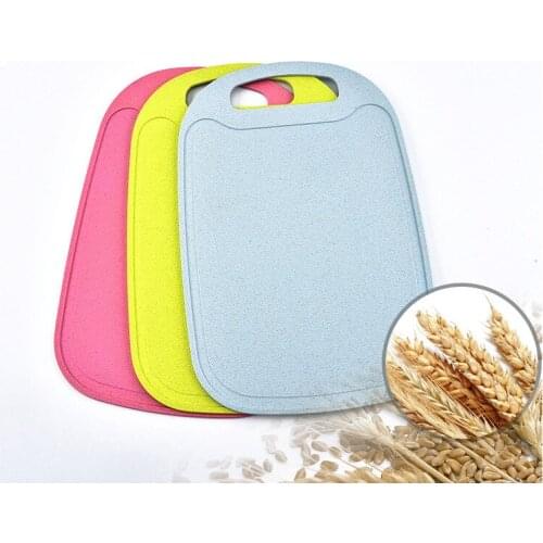 Non Slip Wheat Straw Chopping Block Meat Bread Cutting Board Household Kitchen Supply New for Kitchen Tools butcher block