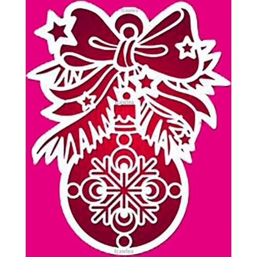 New Christmas Bow Bell Ornaments Metal Cutting Dies for Craft DIY Scrapbooking Decorative