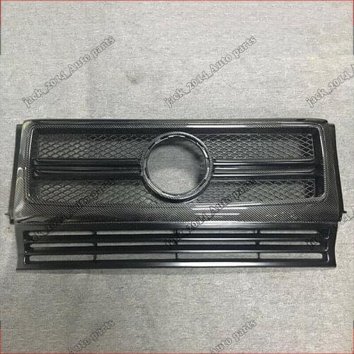 Fit For Benz G-Class W463 G350 G400 G500 G55 G63 Real Carbon Fiber Front Grille Cover