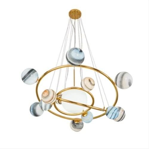 Hanging ceiling lamps industrial lamp glass ball restaurant LED pendant lights living room lustre pendente luminaire