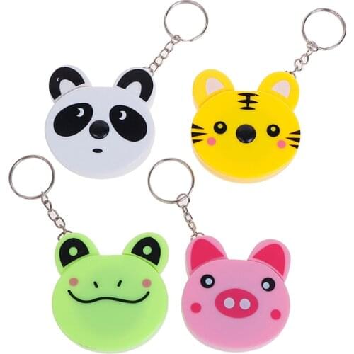 1 Meter Long Animals Roll Automatic Stretch Ruler Stationery Sewing Measure Ruler