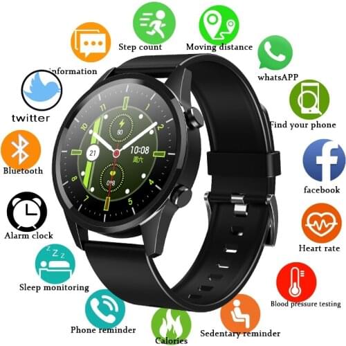 GEJIAN Bluetooth Phone Smart Watch Men Waterproof Sport Fitness Tracker smartwatch Woman Bluetooth call for Xiaomi Huawei Phone