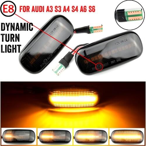 Led Dynamic Side Marker Turn Signal Light Sequential Blinker Light Emark For Audi A3 S3 8P A4 S4 RS4 B6 B7 B8 A6 S6 RS6 C5 C7
