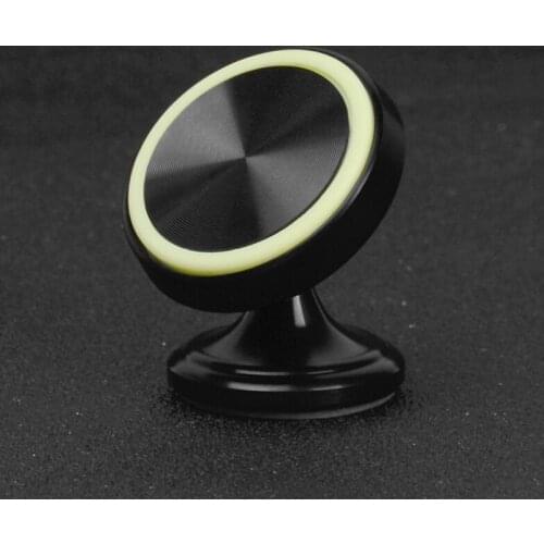 Universal Magnetic Car Holder 360 Degree Rotating Metal Bracket Luminous Mobile Phone Bracket Car Holder