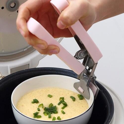 Bowl Clip Stainless Steel Anti-Skid Bowl Lifter Plate Clamp Bowl Lifter Anti-Scalding Clip Kitchen Supplies Gadgets