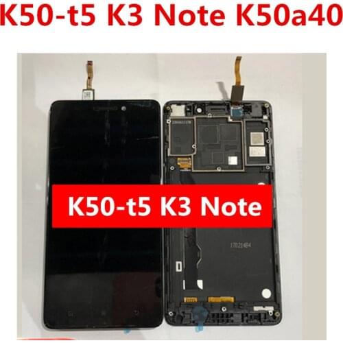 LCD Display Touch Screen Assembly With Frame For Lenovo K50-t3s K50-t5 K3 Note K50a40 Replacement Parts