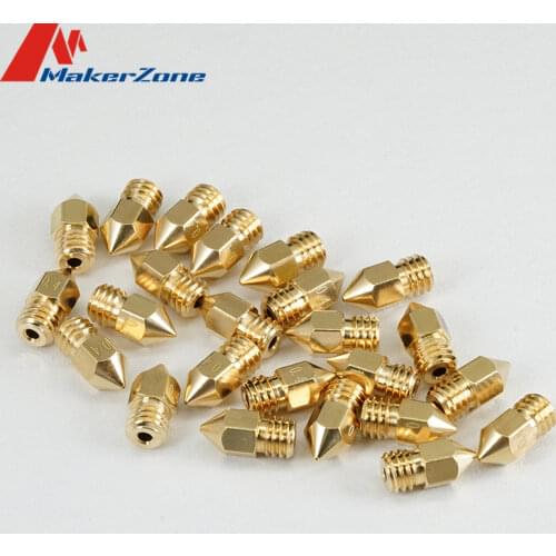 1PC MK8 Nozzle Head Printer Extruder 0.2MM 0.3MM 0.4MM 0.5MM Nozzle Optional For For 1.75MM MK8 / Ender-3 CR10 3D Printer