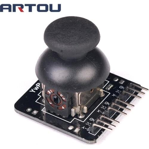 1pcs JoyStick 9Pin Breakout Module Shield For PS2 Joystick Game Controller 2.54mm Pin Two-way Rocker 10K Resistor For Arduino