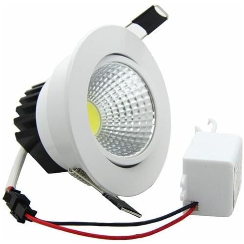 10PCS Dimmable LED COB Downlight AC110V 220V 3W/5W/7W/12W Recessed LED Spot Light lumination Indoor Decoration Ceiling Lamp