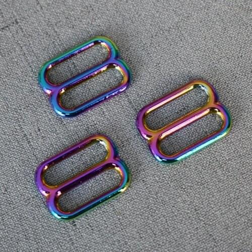 10 Pcs/Lot 20mm Colourful Metal Slides Wire-formed Roller Pin For Handbag Backpack Bag Dog Collar DIY Accessories
