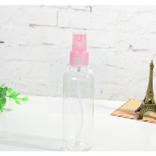 100 Ml Portable Refillable Bottles Empty Transparent Atomizer Dispense Bottle Plastic Liquid Spray Travel Mini Design F8K4