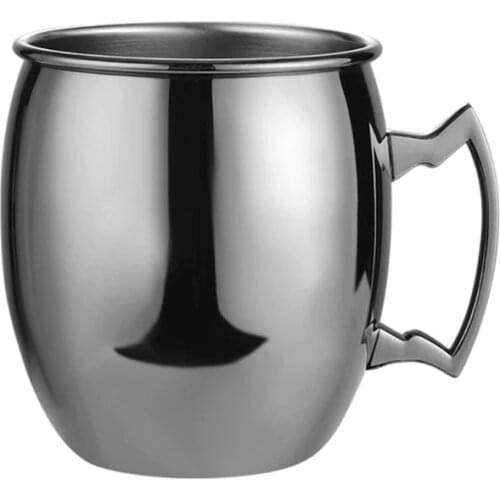 530ml 18 Ounces Moscow Mule Mug Stainless Steel Coffee Cup for Beer Cocktail Bar