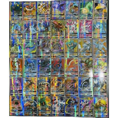 60/100/200/300 Pcs Pokemons Toy gx non repeat Shining English Cards Game Battle Carte Trading Children Pokemon card Toys
