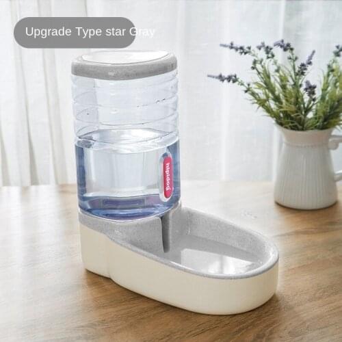 Dog automatic pet feeder cat water dispenser dog bowl cat basin water feeding bowl cat bowl combined grain storage barrel