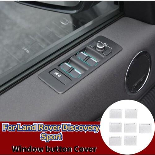 Car Accessories For Land Rover Discovery Sport L550 2019-2020 Aluminum alloy Window button Cover sticker Car styling
