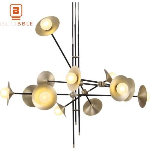 BLUBBLE 3/6/12 Heads Horn Branch Lamp Originality Metal Pendant Lights AC 110-240V G9 Pendant Lamp Restaurant Hotel LED Hanglamp
