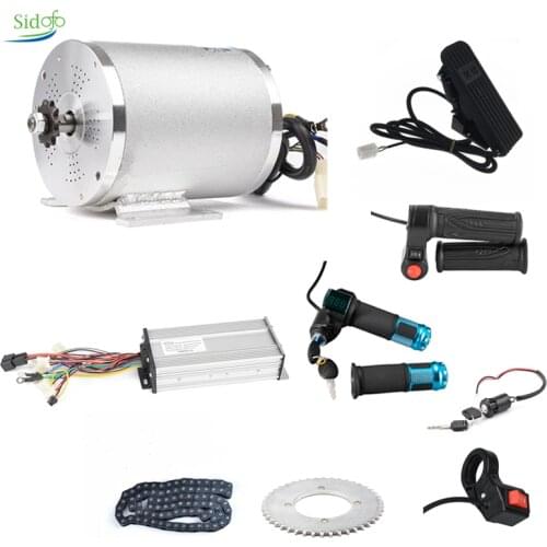 Electric Brushless Motor 36V 48V 1000W Ebike Conversion Kit Bldc Mid Drive Motor Throttle Electric Motor E-Bike Electric Scooter