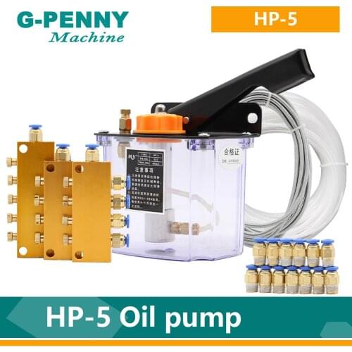 CNC Engraving Router machine Handle Oil Pump kit Oil outlet M8X1 Φ4mm Manual Oil Pump Manual injection pumps lubrication pump